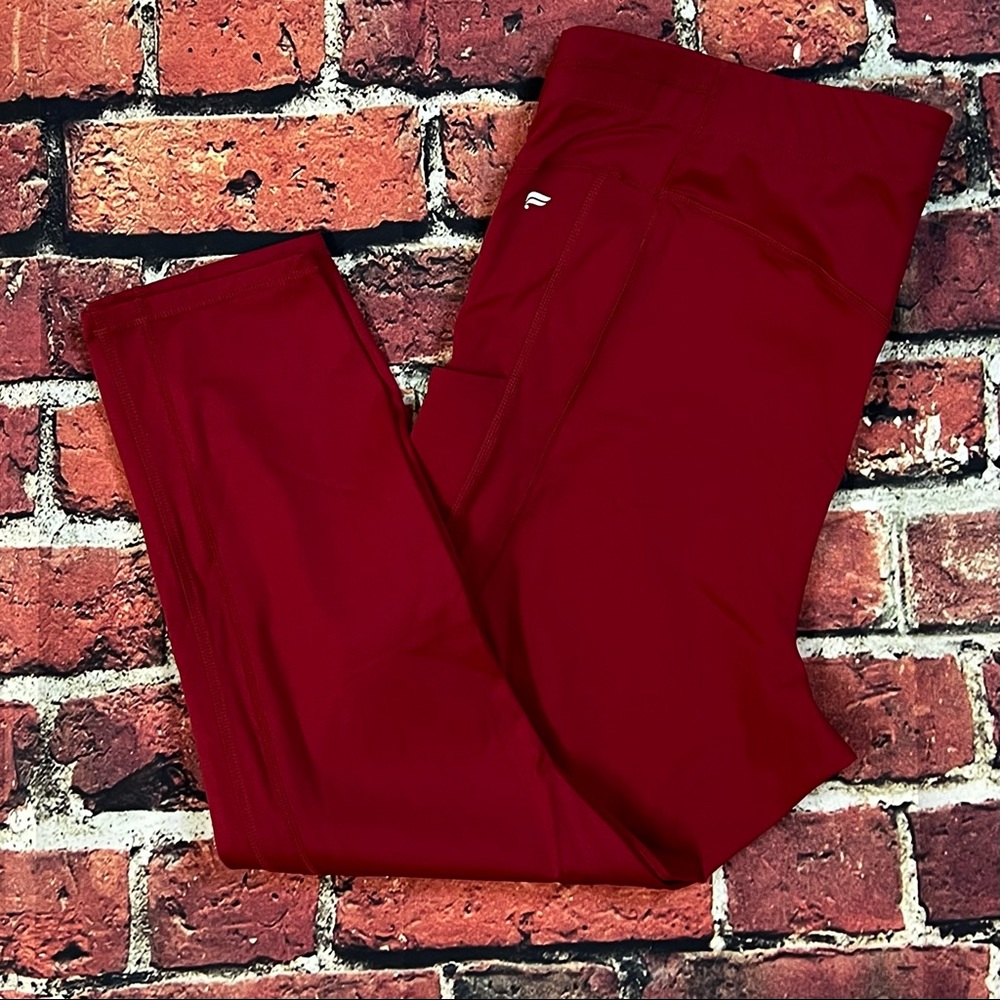 Fabletics High-Waisted Motion365® Pocket 7/8- brick NWOT